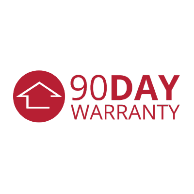 90-day warranty logo